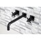 Kingston Brass KS6020DX Wall Mount Tub Faucet, Matte Black KS6020DX - alternate 3
